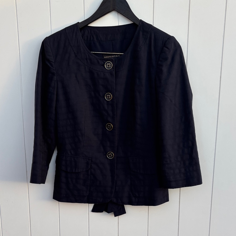 Banana Republic Navy/Bow Blazer! 6